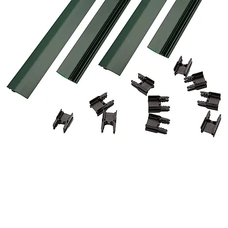Deutsche Zauntechnik  Sichtschutz Mazu Fix Klemmleisten Set 8/6/8
