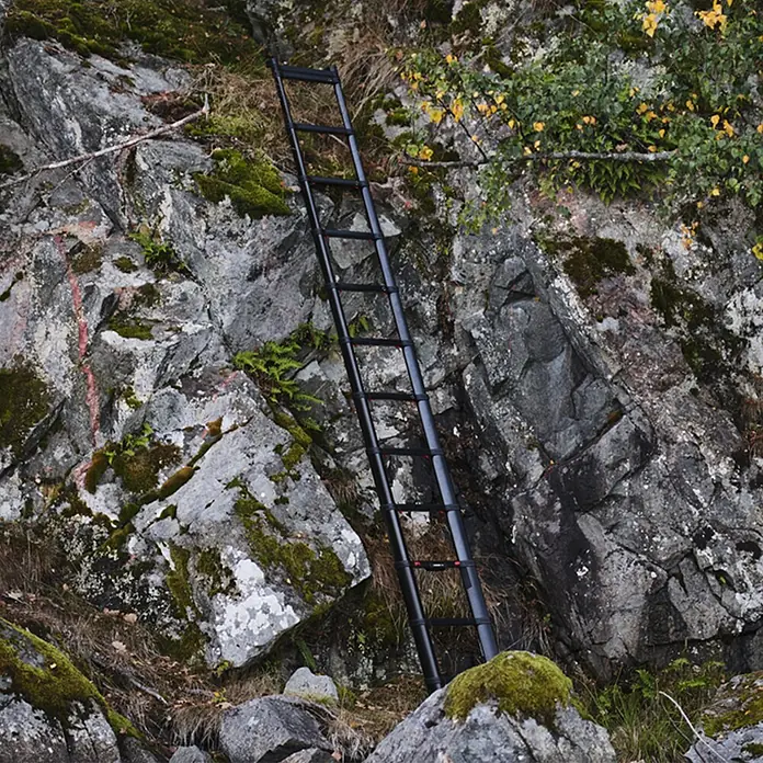 Telesteps Teleskopleiter Tactical Line Taktische Teleskopleiter – Militär- & Polizeileiter - Anzahl Tritte: 13 Stk., Arbeitshöhe: 5.000 m, Belastbarkeit: 500 kg, Aluminium