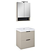 Riva Yasumi Waschtischunterschrank (B x T x H: 60 x 45,2 x 63,5 cm, Fume, Matt) | BAUHAUS