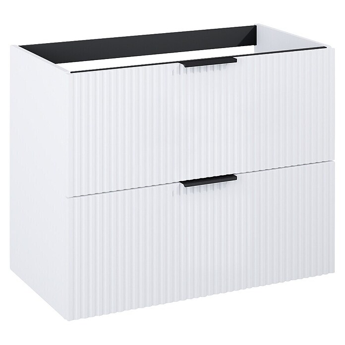 Riva Yasumi Waschtischunterschrank (B x T x H: 80 x 45,2 x 63,5 cm, Weiß, Matt) | BAUHAUS