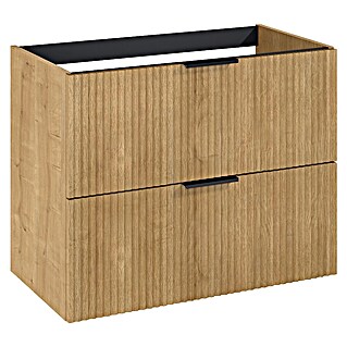 Riva Yasumi Waschtischunterschrank (B x T x H: 80 x 45,2 x 63,5 cm, Hamilton Eiche, Matt)