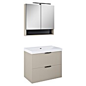 Riva Yasumi Waschtischunterschrank (B x T x H: 80 x 45,2 x 63,5 cm, Fume, Matt) | BAUHAUS