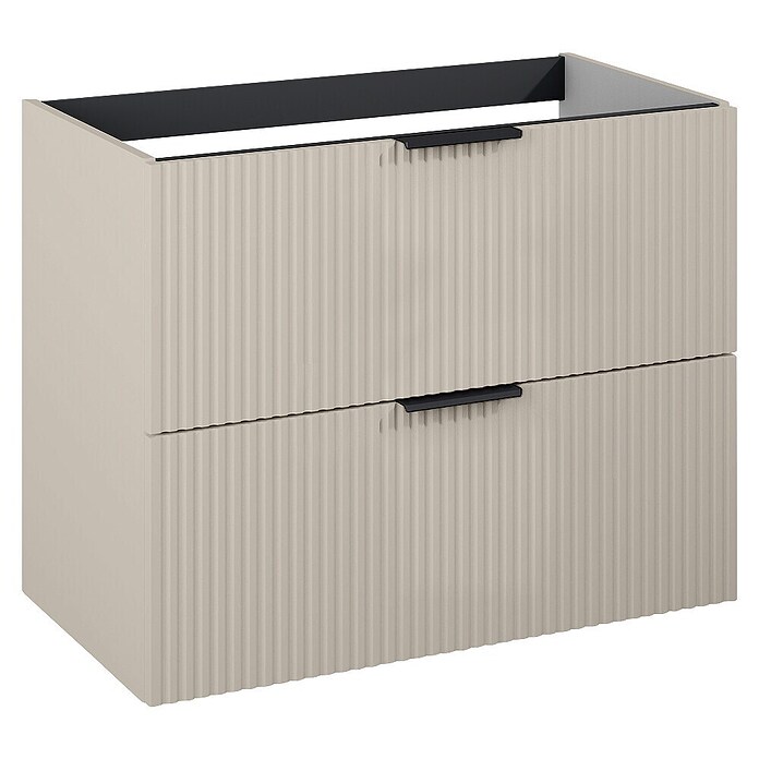 Riva Yasumi Waschtischunterschrank (B x T x H: 80 x 45,2 x 63,5 cm, Fume, Matt) | BAUHAUS