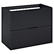 Riva Yasumi Waschtischunterschrank (B x T x H: 80 x 45,2 x 63,5 cm, Schwarz, Matt) | BAUHAUS