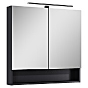 Riva Yasumi LED-Spiegelschrank Yasumi/Lynn (B x H: 80 x 76,8 cm, Schwarz, Spanplatte) | BAUHAUS