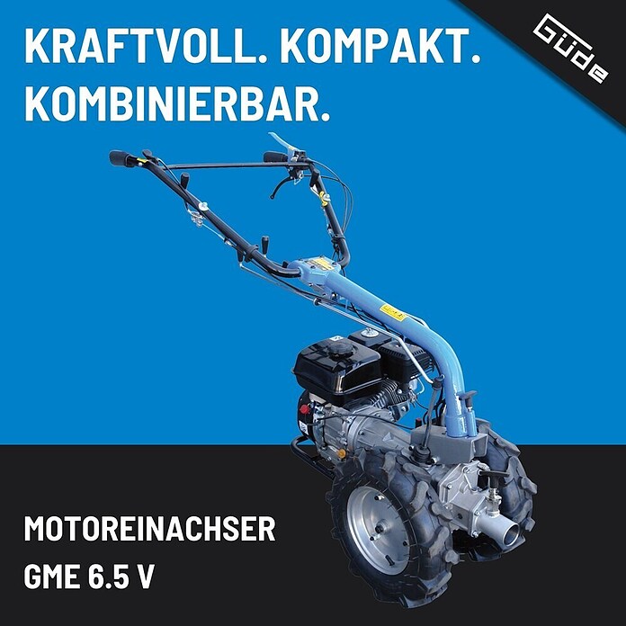 Güde Motoreinachser GME 6.5V (Leistung: 4,8 kW, 4-Takt) | BAUHAUS
