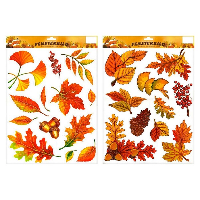 HERBST-FENSTERBILDERM.GLITTER2A.S.,42X30CM,BUNT,A