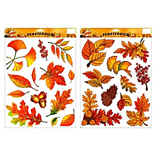Geroma Fenstersticker mit Glitter (Farbe: Braun, Orange, Gelb, L x B x H: 42 x 30 x 0,5 cm)