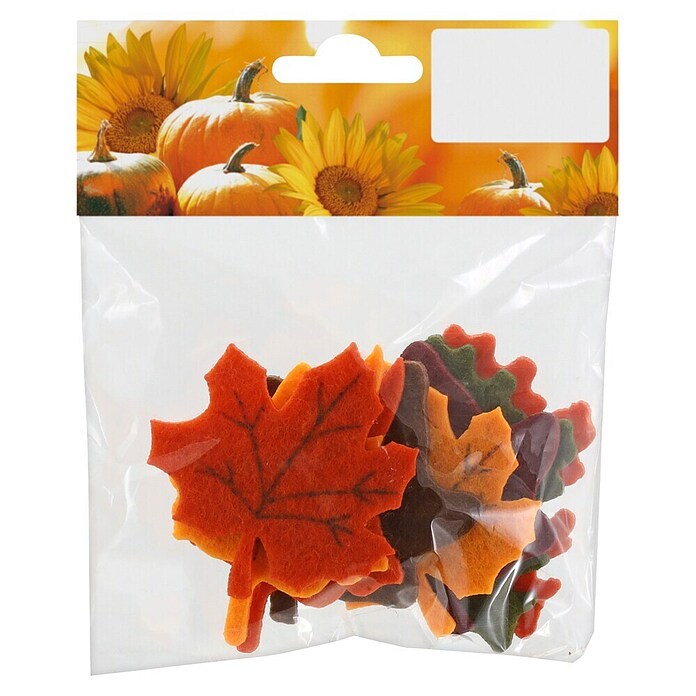 BTL/8 HERBSTBLÄTTERA.FILZ,8A./BTL, CA.6CM, BUNT,