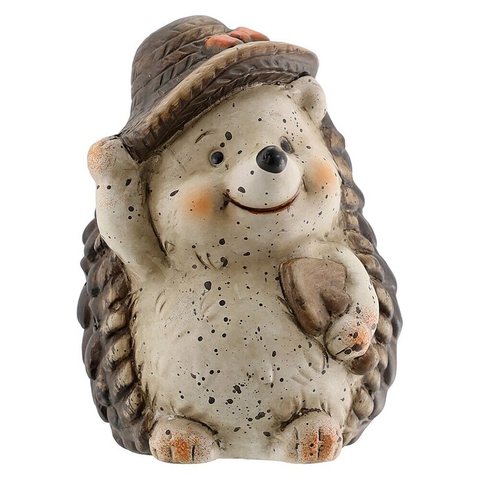 Geroma Dekofigur Keramik Igel (L x B x H: 7,8 x 8 x 10,6 cm, Farbe: Braun) | BAUHAUS