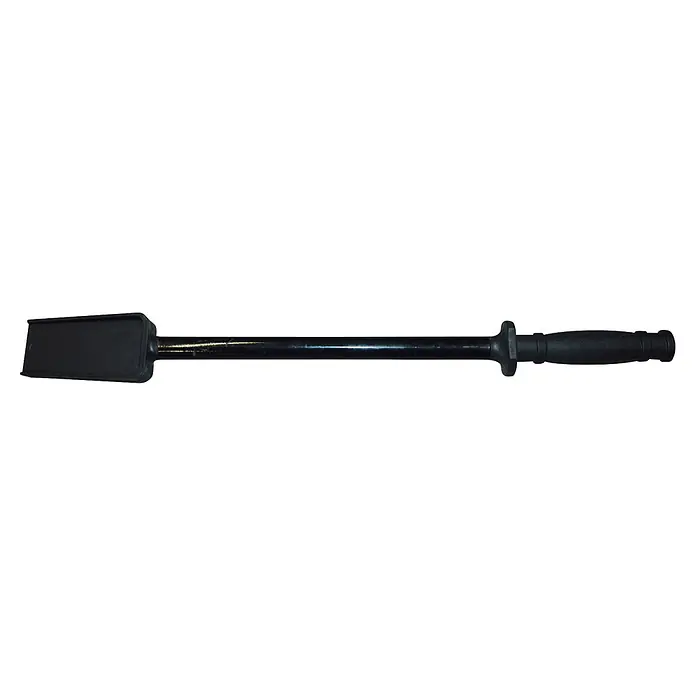 Güde Benzin-Schneefräse - Arbeitsbreite: 56 cm - Schwarzes Hebelwerkzeug mit flachem, rechteckigem Kopf und strukturiertem Griff.