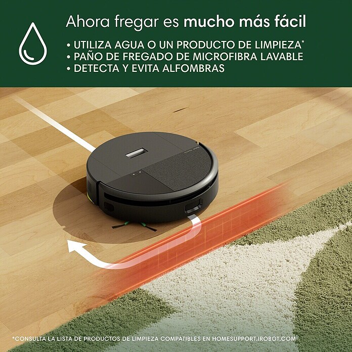 iRobot Robot aspirador con mopa Roomba 205 Combo (Capacidad del robot: 1.820 ml) | BAUHAUS
