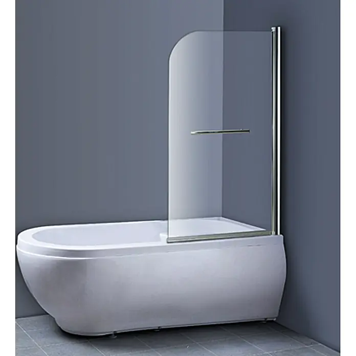 Badewannenaufsatz Clear - B x H: 80 x 140 cm, 1 Stk., Klar - Badewanne mit Duschwand. Die Duschwand aus Glas schützt vor Spritzwasser und sorgt für ein modernes Badezimmerdesign.
