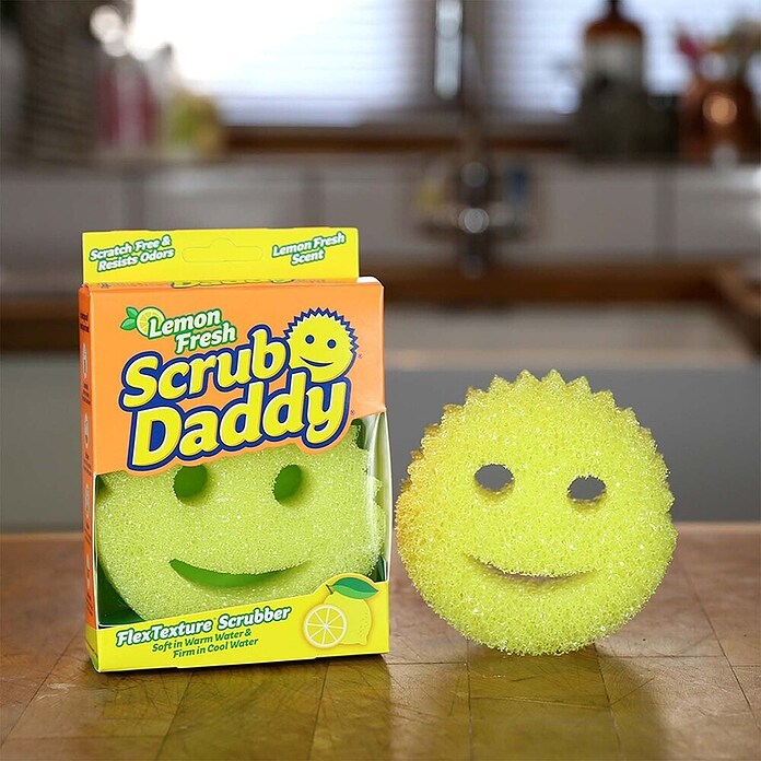 Scrub Daddy Gobica za čiščenje posode Lemon Fresh  (1 kos, 11,5 cm, Rumena) | Čistilne gobice | Čistilni pripomočki | Izdelki za čiščenje | Čiščenje in gospodinjstvo | Izdelki | BAUHAUS