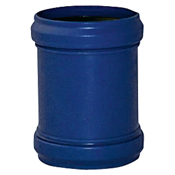 HT-Überschiebmuffe Silent - Nennweite: 110 mm - Blaue PVC-Doppelmuffe, ein unverzichtbares Zubehör für Sanitärinstallationen. Robust und langlebig für zuverlässige Rohrverbindungen.