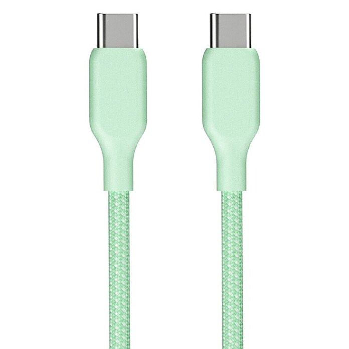 USB kabel  (2 USB-C priključka, Zelena, 1 m) | 3377 - Telefonzubehör | CBIC - Telefon | CBI - Audio/Video/Antenne/Sat | CB - Elektroinstallation | C - Elektro | BAUHAUS