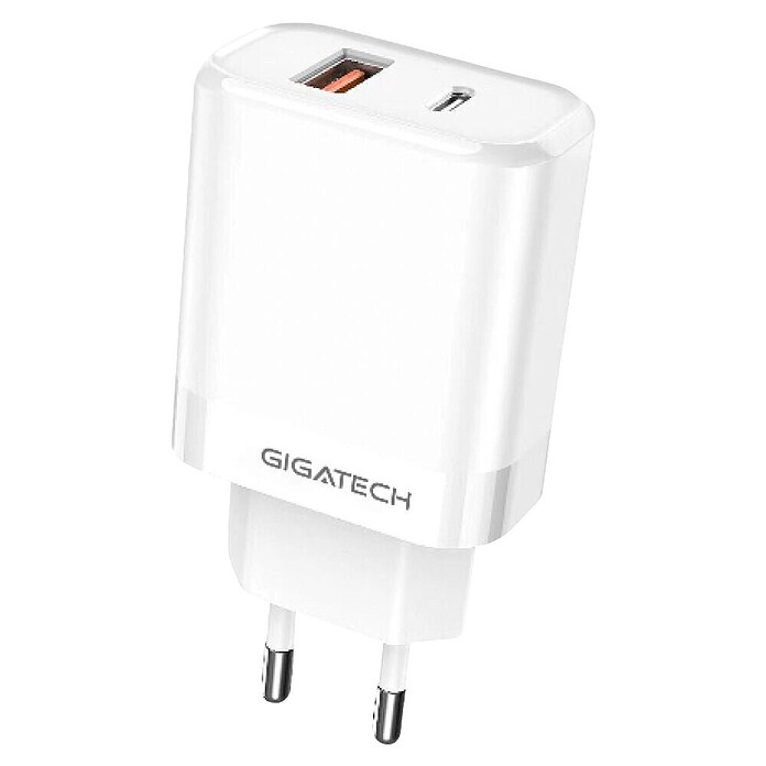 Adapter za hitro polnjenje z USB vhodom NXC251  (Bela, USB-A vtičnica, USB-C vtičnica) | 3377 - Telefonzubehör | CBIC - Telefon | CBI - Audio/Video/Antenne/Sat | CB - Elektroinstallation | C - Elektro | BAUHAUS