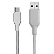 USB kabel  (Srebrna, 1 m, USB A vtič, USB C vtič) | 3377 - Telefonzubehör | CBIC - Telefon | CBI - Audio/Video/Antenne/Sat | CB - Elektroinstallation | C - Elektro | BAUHAUS