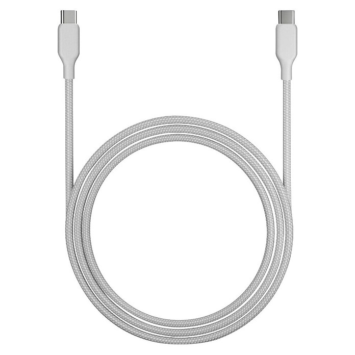 USB kabel  (2 USB-C priključka, Srebrna, 1 m) | 3377 - Telefonzubehör | CBIC - Telefon | CBI - Audio/Video/Antenne/Sat | CB - Elektroinstallation | C - Elektro | BAUHAUS