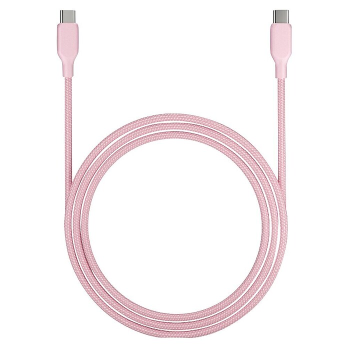 USB kabel  (2 USB-C priključka, Roza) | 3377 - Telefonzubehör | CBIC - Telefon | CBI - Audio/Video/Antenne/Sat | CB - Elektroinstallation | C - Elektro | BAUHAUS