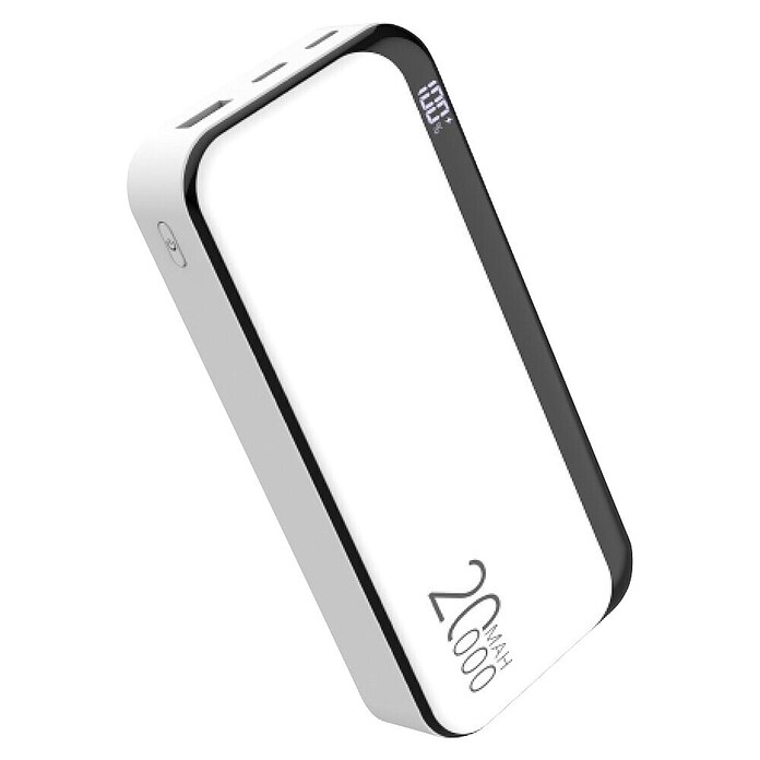Prenosna baterija  (20.000 mAh, Bela) | 3465 - sonstige Elektronikprodukte | CBMC - Elektronikartikel | CBM - Elektroartikel | CB - Elektroinstallation | C - Elektro | BAUHAUS