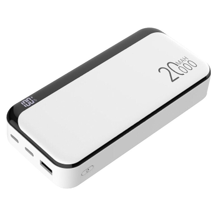 Prenosna baterija  (20.000 mAh, Bela) | 3465 - sonstige Elektronikprodukte | CBMC - Elektronikartikel | CBM - Elektroartikel | CB - Elektroinstallation | C - Elektro | BAUHAUS