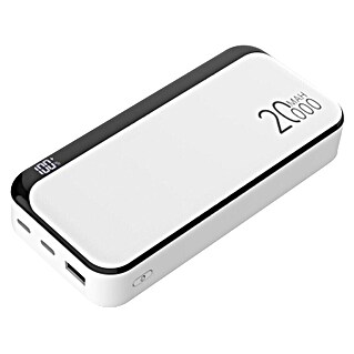 Prenosna baterija (20.000 mAh, Bela)