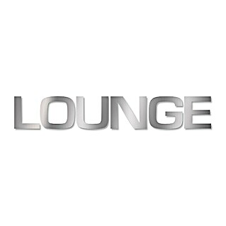 Wanddeko (Lounge, Silber/Grau, 120 x 20 cm)