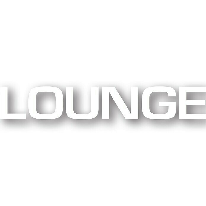Wanddeko (Lounge, Weiß, 120 x 20 cm)