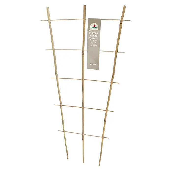 Gardol Rankhilfe - 30 x 60 cm, Bambus, Natur - Pflanzenstütze aus natürlichem Bambus (30x60 cm) als Rankhilfe mit waagerechten und senkrechten Stäben.