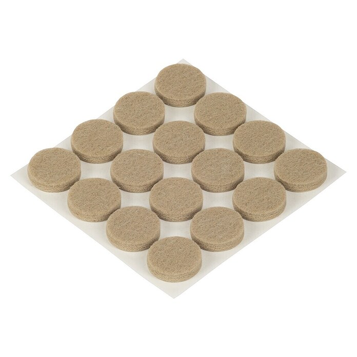 Fix-o-moll Filzgleiter (Durchmesser: 22 mm, Kleben, 16 Stk., Beige) | BAUHAUS