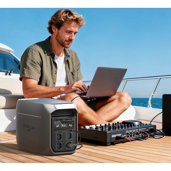 EcoFlow Prijenosna energetska stanica Delta 3 Max Plus  (2.048 Wh) | BAUHAUS