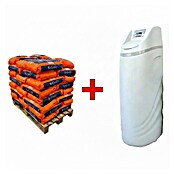 Descalcificador de agua Ceramic Pilot 2.5 + palet de 40 sacos de sal para descalcificador (Reserva de sal: 75 kg) | BAUHAUS