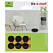 Fix-o-moll Filzgleiter (Durchmesser: 17 mm, Kleben, 20 Stk., Braun) | BAUHAUS
