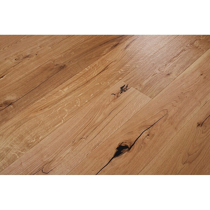 Parkett Eiche Bregenz (Eiche natur, Landhausdiele, 2 200 x 190 x 14 mm) | BAUHAUS