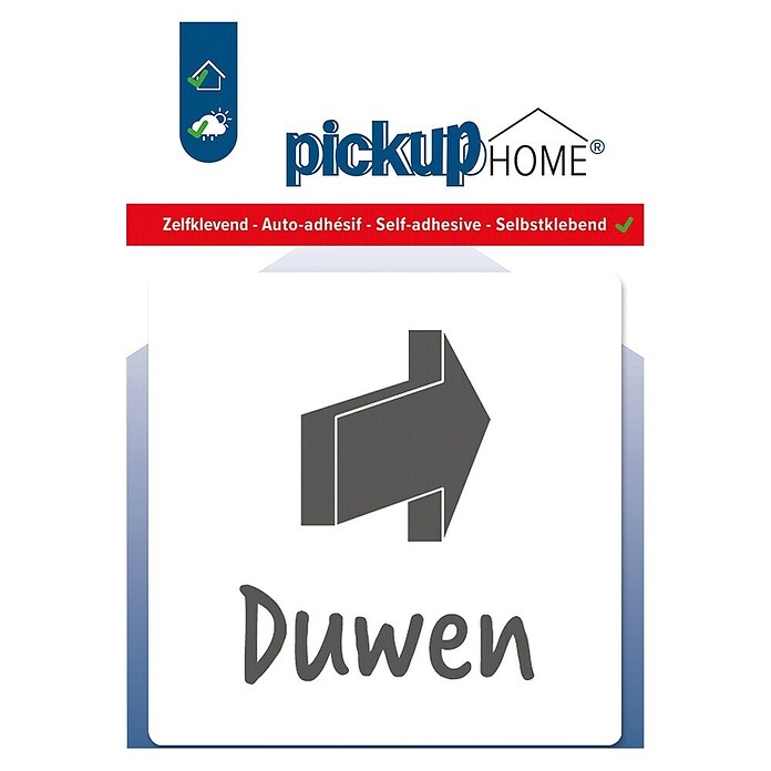 Pickup Sticker (Duwen, Wit) | BAUHAUS