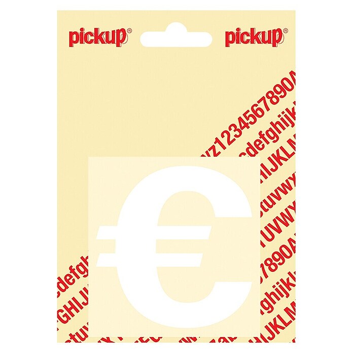 Pickup Sticker (€, Wit) | BAUHAUS