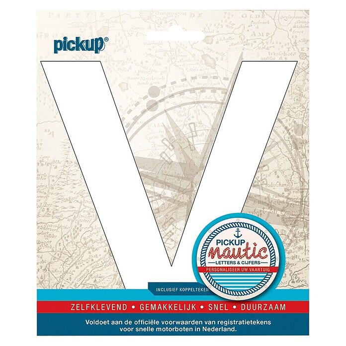 Pickup Sticker (V, Wit) | BAUHAUS