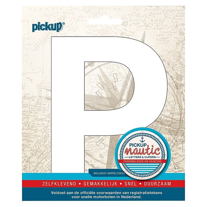 Pickup Sticker (P, Wit) | BAUHAUS