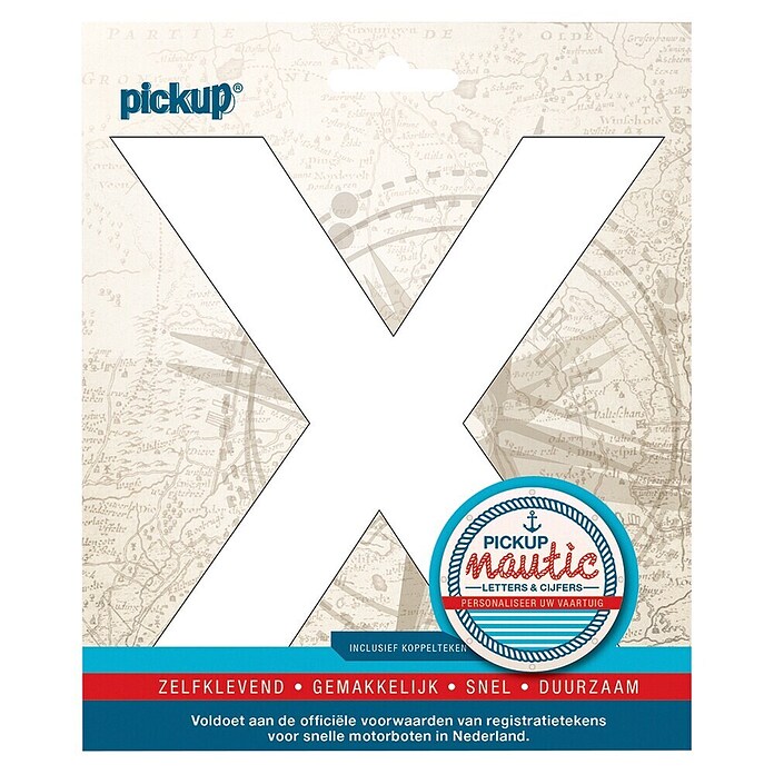 Pickup Sticker (X, Wit) | BAUHAUS
