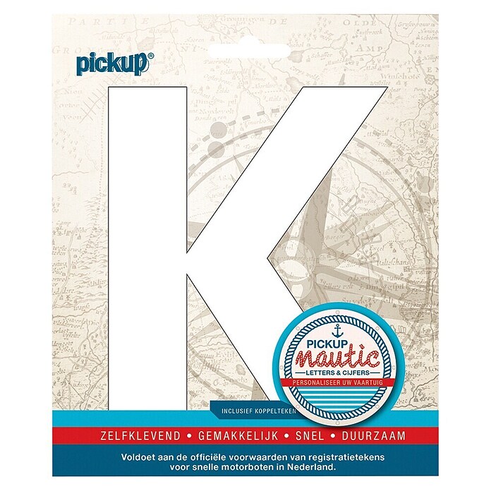 Pickup Sticker (K, Wit) | BAUHAUS
