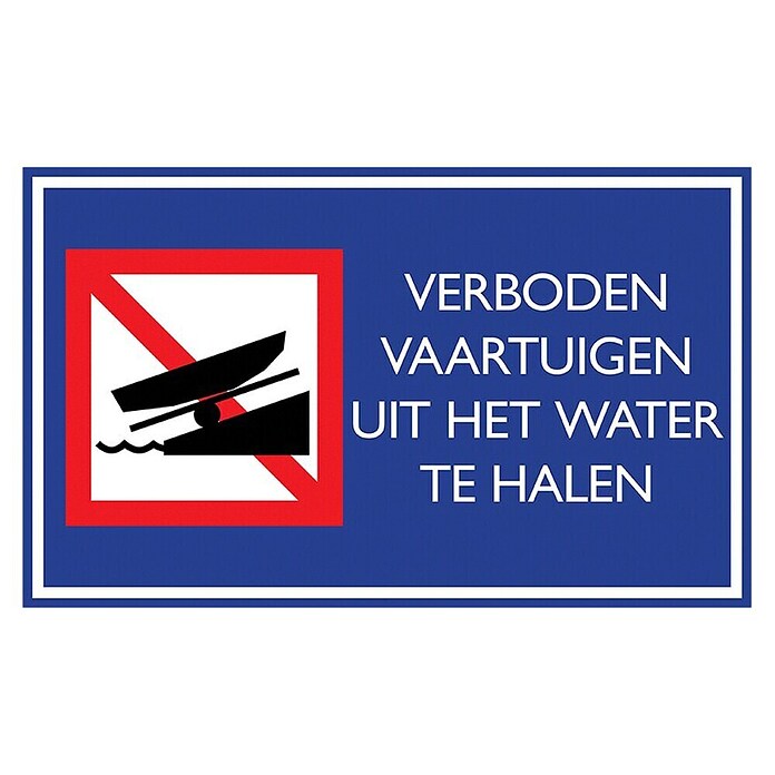 Pickup Sticker (Verboden vaartuigen uit het water te halen) | BAUHAUS