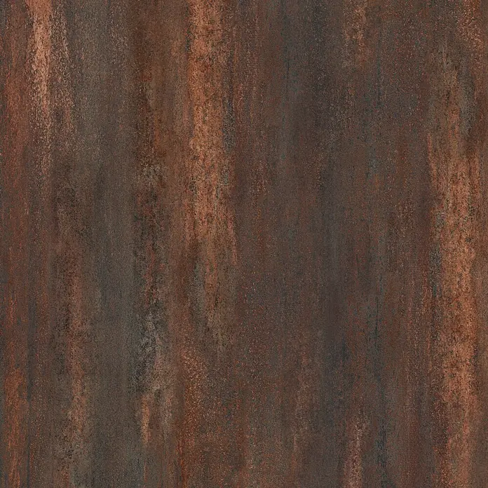 SanDesign Alu-Verbundplatte - 150 x 250 cm, Rost - Dunkelbraune und rötlich-braune, verrostete Metalltextur, verwittert und gealtert.