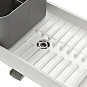 Versa Escurreplatos (L x An x Al: 19 x 46 x 13,5 cm, Polipropileno, Blanco y gris) | BAUHAUS