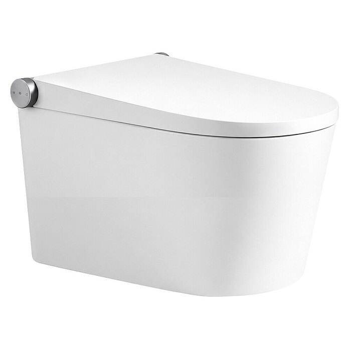 Taza de WC suspendida Japonés Smart Gamma (Sin borde de descarga, Salida WC: Horizontal, Blanco) | BAUHAUS