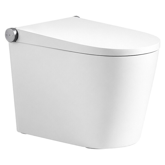 Taza de WC Japonés Smart Beta (Sin borde de descarga, Salida WC: Vertical, Blanco) | BAUHAUS