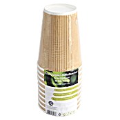 Pappbecher geriffelt (Papier, Braun, 335 ml, 10 Stk.) | BAUHAUS