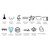 Taza de WC suspendida Japonés Smart Gamma (Sin borde de descarga, Salida WC: Horizontal, Blanco) | BAUHAUS