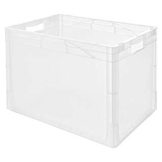 BAUHAUS Eurobox (76 l, L x B x H: 40 x 60 x 40 cm, Transparent)