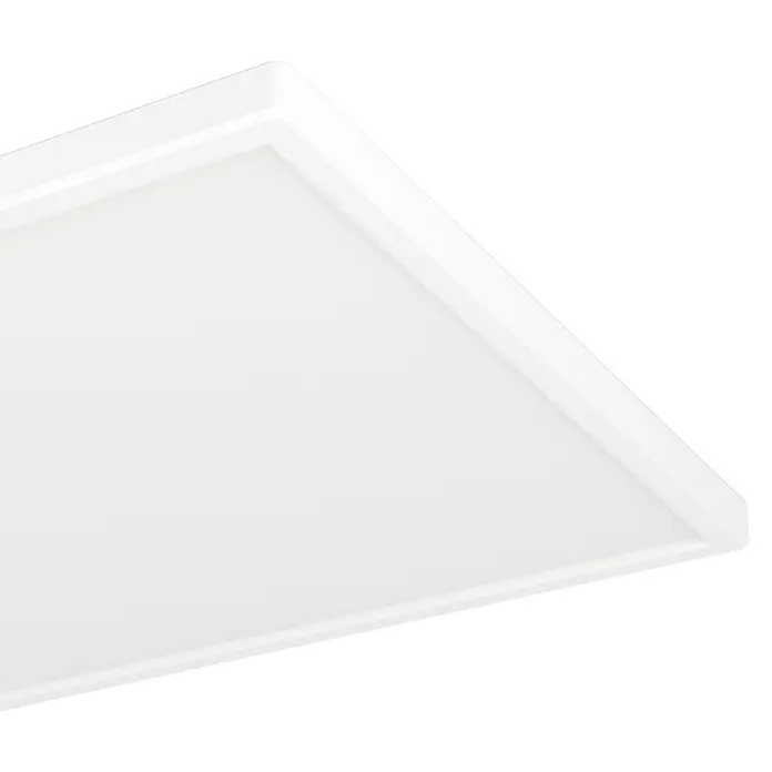 Eglo LED-Deckenleuchte Rovito-Z - 17,2 W, L x B x H: 57 x 30 x 3 cm, Weiß, RGBW - Weißes, flaches, rechteckiges LED-Panel Licht in modernem Design.